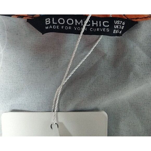 Bloomchic Wrap Front Dress with Kimono Sleeves  Size 26 NWT - Picture 3 of 6